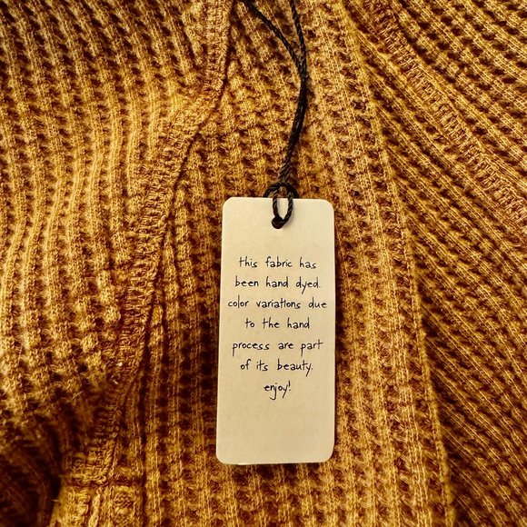 Free People, Katya Thermal Mini Bodycon Dress, XS, Color: GOLDEN YELLOW, NWT/NEW - Picture 6 of 9